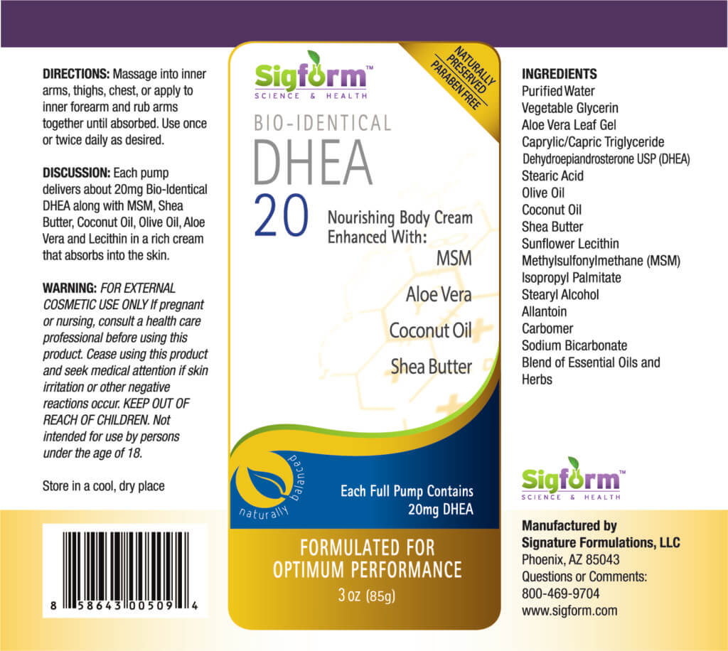 DHEA 20 Body Cream (3oz)